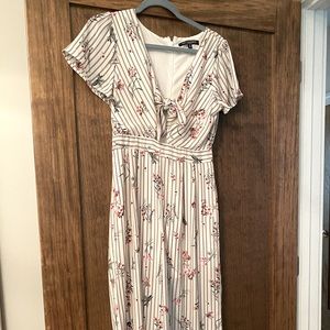 Floral & Stripe Jumpsuit